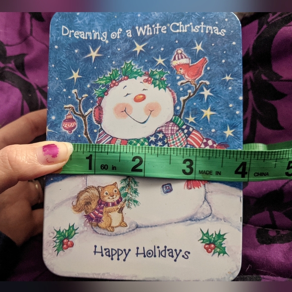 Snowman Ornament in a Tin - Picture 11 of 12